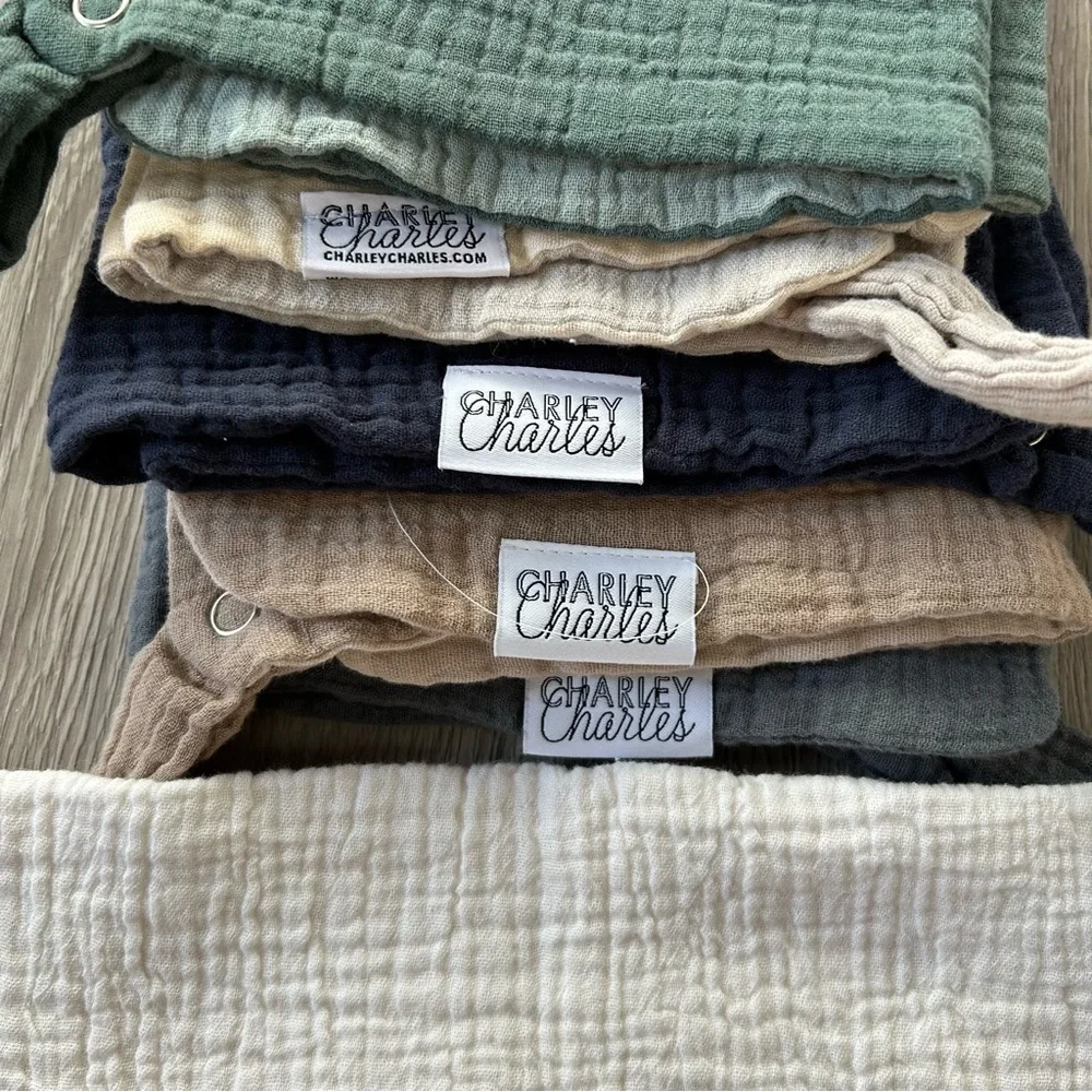 6 Charley Charles Gauze Pacifier Holder Blanket - 12 X 12